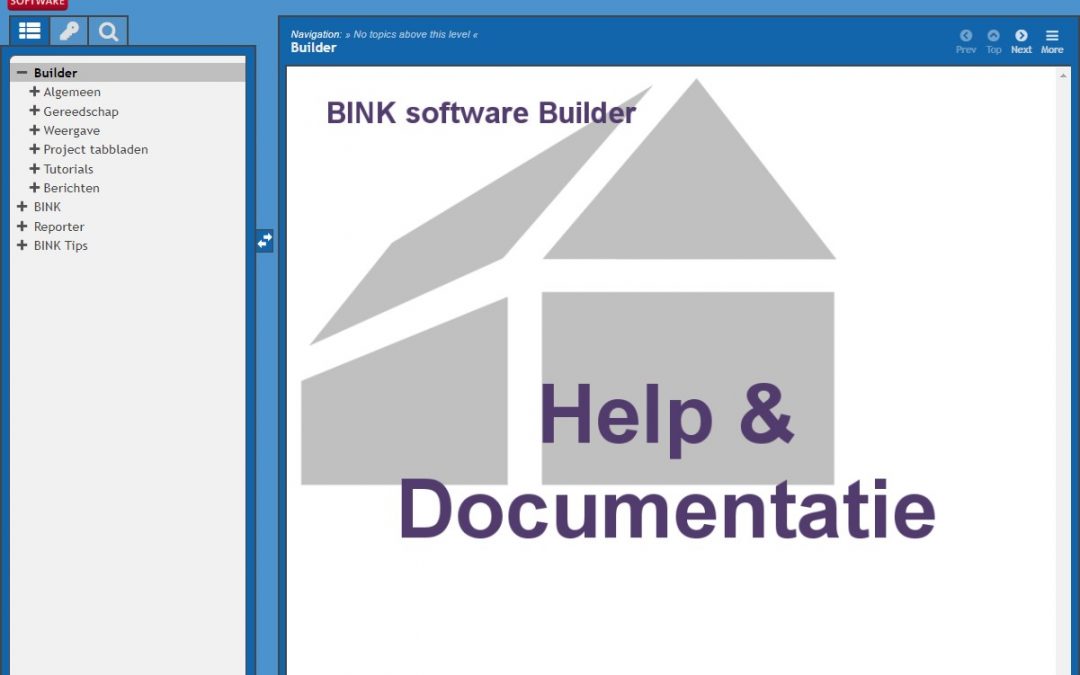 Helpfunctie BINK 9 aangepast