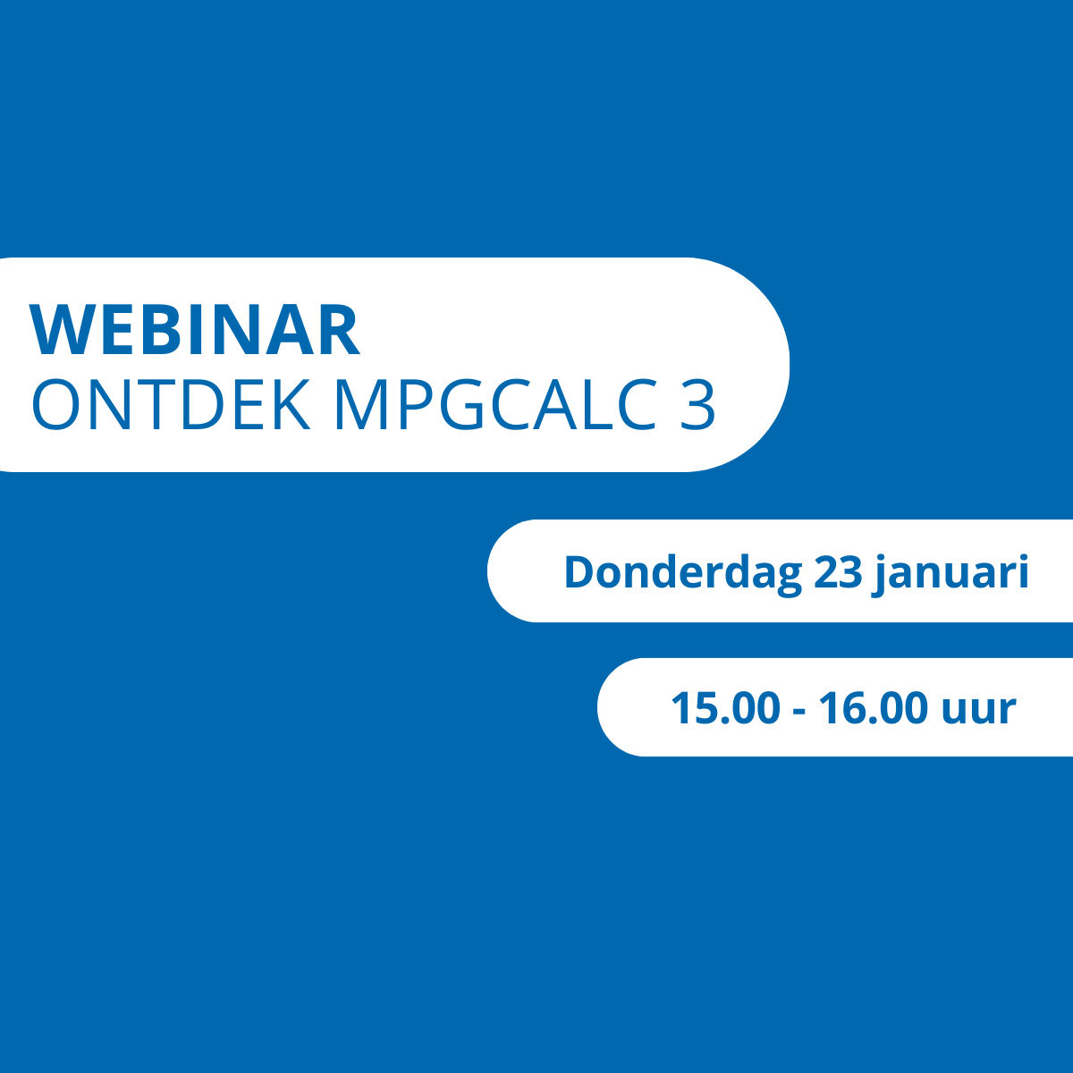 Webinar 23 januari: Ontdek MPGCalc 3